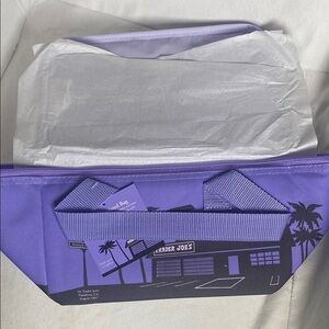 Trader Joe's Purple Insulated Tote Bag